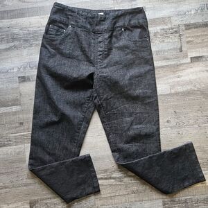 🩵🩷Blair Black Denim Elastic Waist Band Comfort Stretch Size 12 M💚🩵